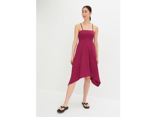 B.P.C sukienka midi z krepy asymetryczna 36/38.