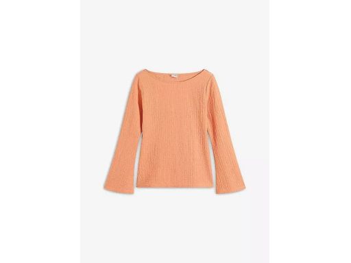 B.P.C bluzka pomarańczowa krepowana szerokie rękawy r.44/46