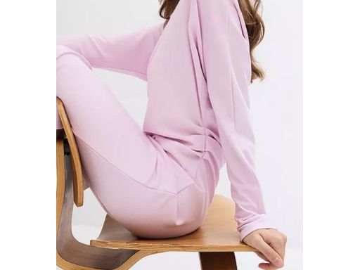 B.P.C sukienka dresowa różowa z marszczeniem ^40/42