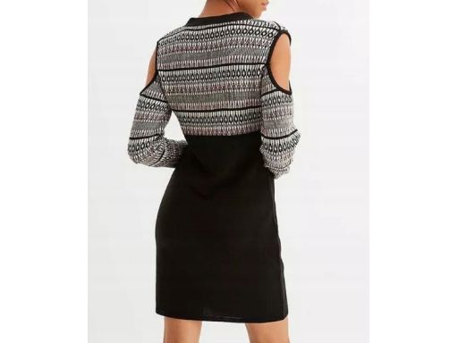 B.P.C sukienka dzianinowa odkryte ramiona efekt 2w1 ^48/50