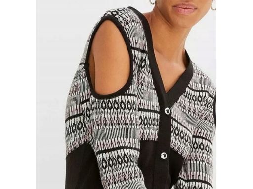 B.P.C sukienka dzianinowa odkryte ramiona efekt 2w1 ^48/50