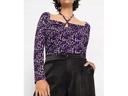 B.P.C bluzka wzorzysta z wiązaniem cętki 40/42.