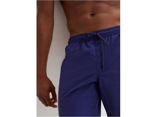 B.P.C męskie szorty kąpielowe granatowe z lampasami 60/62.