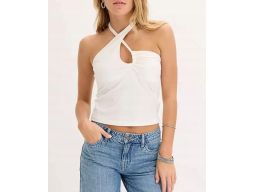 B.P.C top ecru z odkrytymi plecami ^36/38