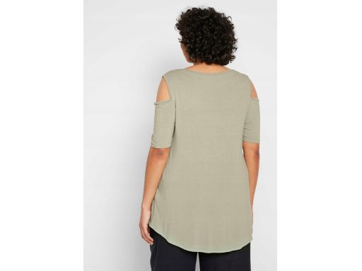 B.P.C t-shirt odkryte ramiona z nadrukiem ^40/42