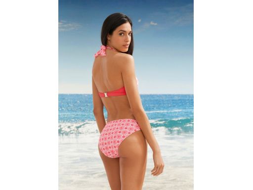 B.P.C bikini wzorzyste neonowy róż r.38