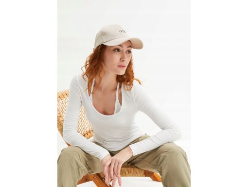 B.P.C bluzka 2w1 biała prążkowana ^44/46