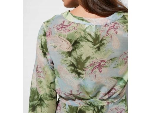 B.P.C tunika plażowa we wzory zapięcie na guziki i wiązanie w pasie ^4