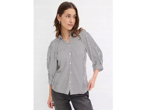 B.P.C koszula damska biała w czarne paski ^50