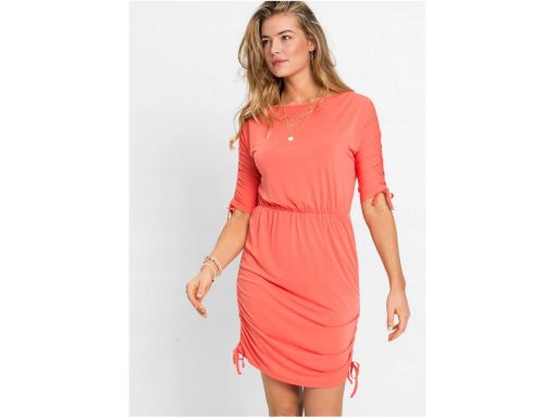 B.P.C sukienka marszczona neonowa 32/34.