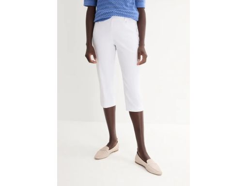 B.P.C białe rybaczki ze stretchem 46.