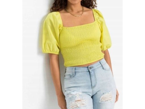 B.P.C krótka bluzka limonka r.46