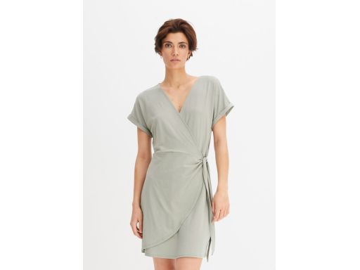 B.P.C sukienka kopertowa shirtowa zgaszona zieleń r.40/42