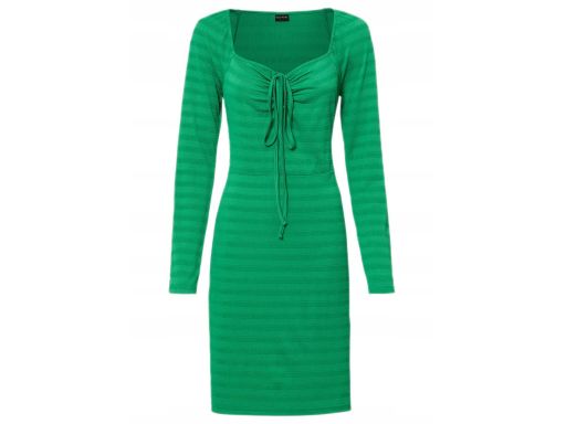 B.P.C sukienka zielona z wycięciami ^36/38