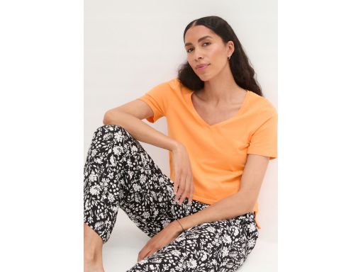 B.P.C t-shirt damski bawełniany pomarańczowy 40/42.