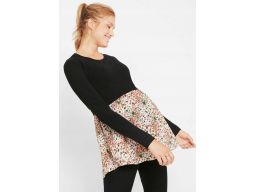 B.P.C sweter ciążowy i do karmienia z koszulową wstawką r.40/42