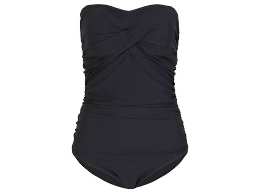 B.P.C kostium jednoczęściowy marszczony czarny 44.