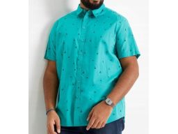 B.P.C koszula męska letnie wzory krótki rękaw bawełna ^39/40