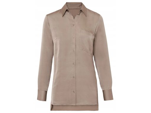 B.P.C długa satynowa koszula brunatna ^38