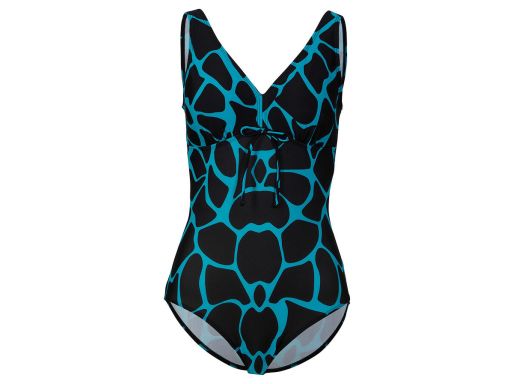 B.P.C kostium kąpielowy czarno-turkusowy we wzory r.46