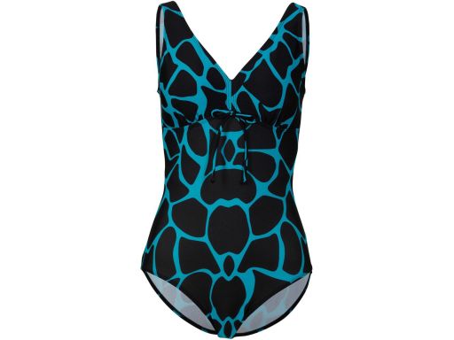 B.P.C kostium kąpielowy czarno-turkusowy we wzory r.46