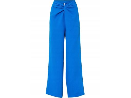 B.P.C szafirowe spodnie modern z wywinięciem w pasie 38.