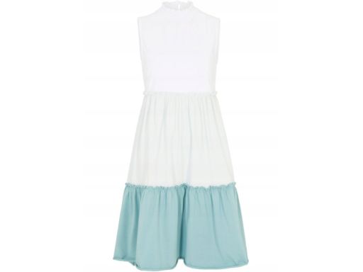 B.P.C sukienka kolorowa z falbanami r.52/54