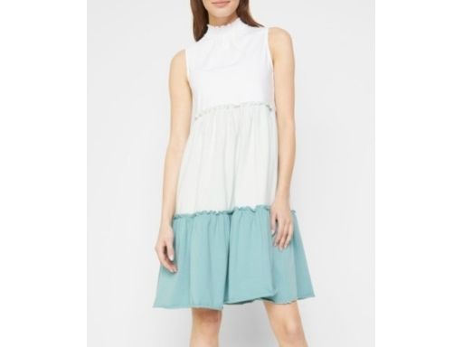 B.P.C sukienka kolorowa z falbanami r.52/54