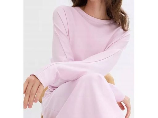 B.P.C sukienka dresowa różowa z marszczeniem ^40/42