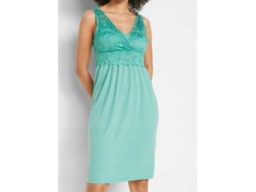 B.P.C sukienka ciążowa szałwiowa z koronką ^40/42