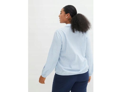 B.P.C bluzka koszulowa kopertowa w niebieskie paski 42.