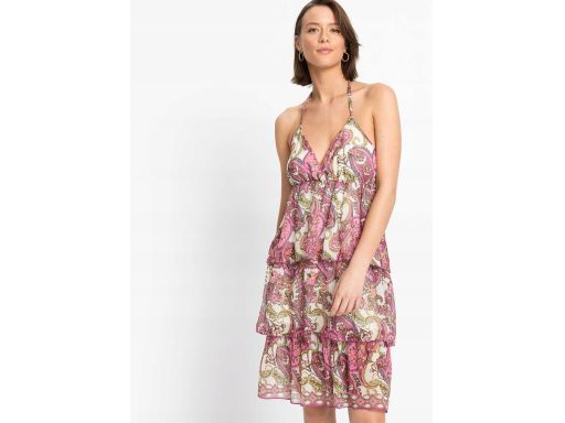 B.P.C letnia sukienka z falbankami r.42