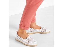 B.P.C espadryle białe ażurowe ^35