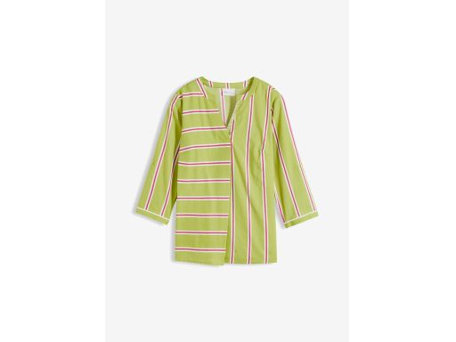 B.P.C Zielona sukienka z wiskozy w paski ^38