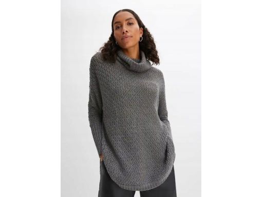 B.P.C sweter z golfem oversize szary 36/38.