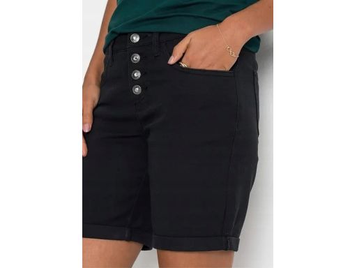 B.P.C czarne bermudy damskie r.42