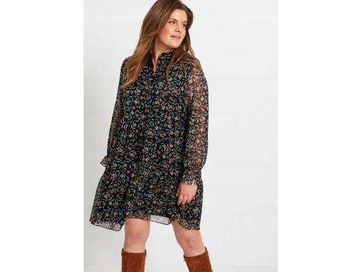 B.P.C. sukienka we wzory szyfonowa r.42