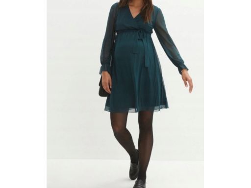 B.P.C sukienka ciążowa z siateczki butelkowa zieleń 36/38.