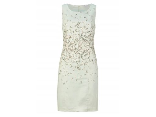 B.P.C ołówkowa sukienka miętowa w motylki 38.