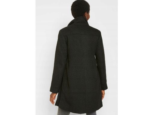 B.P.C płaszcz ciążowy krótki czarny boucle z panelem r.44