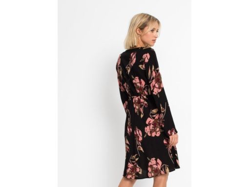 B.P.C sukienka z nadrukiem i koronką sexy r.38