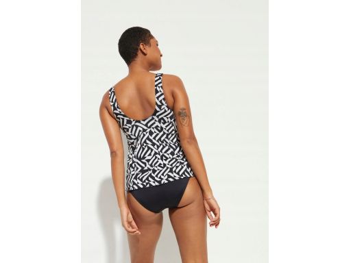 B.P.C kostium kąpielowy czarno-biały we wzory 52.