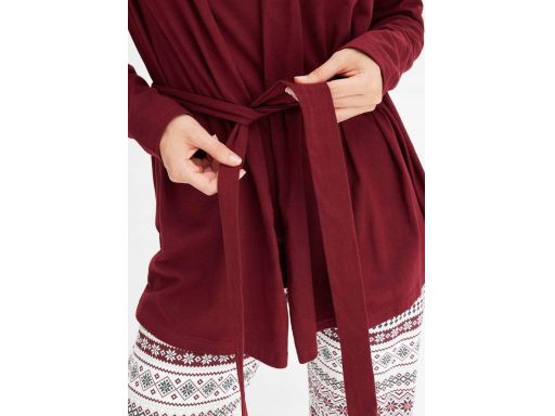 B.P.C piżama damska 3-elementowa top, bluzka kopertowa i spodnie r.56/