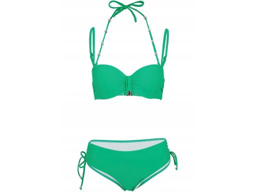 B.P.C zielone bikini na fiszbinach 40(80E).