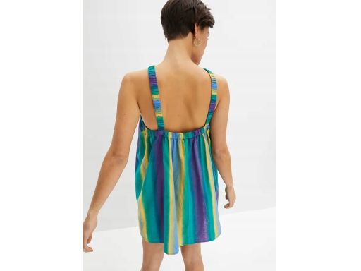 B.P.C letnia lniana sukienka mix kolorów ^40