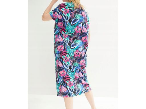 B.P.C sukienka oversize bawełniana wielokolorowa ^36/38