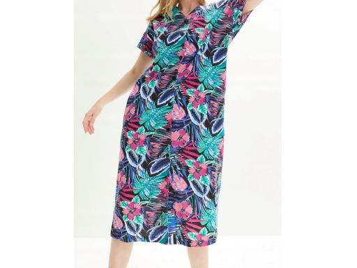 B.P.C sukienka oversize bawełniana wielokolorowa ^36/38