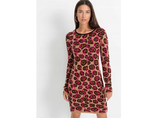 B.P.C sukienka dzianinowa w cętki ^32/34