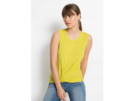 B.P.C top żółty z marszczeniem 40/42.