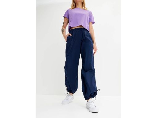 B.P.C granatowe spodnie damskie luźne ^46